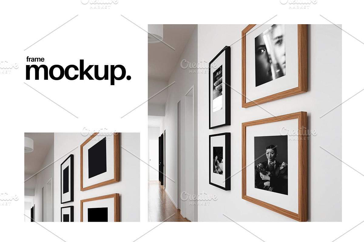 Frame Mockup #91, Black and Brown, a Print Template by Kzara Visual Concepts