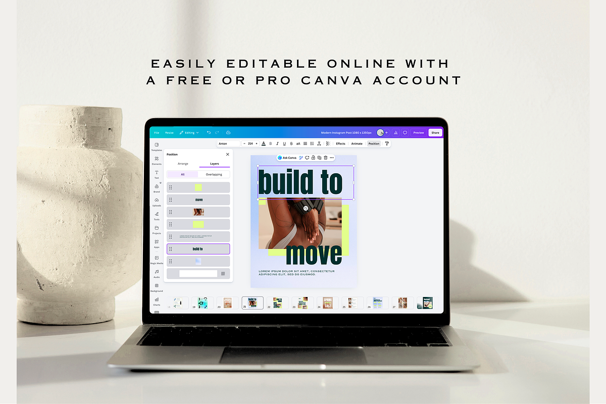 Modern Instagram Posts & Stories, a Social Media Template by LePosey Studio (Photo 7 of 8)