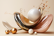 Liquid Luxe Sculptures Backgrounds, a Background Graphic by Lumeno (Thumbnail 4 of 6)