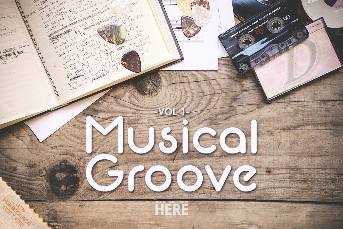 Musical Groove Header/Hero -vol 1-, a Product Mockup by Mister T (Photo 1 of 6)
