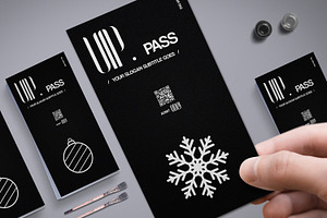 Christmas VIP Pass Card 10 Styles