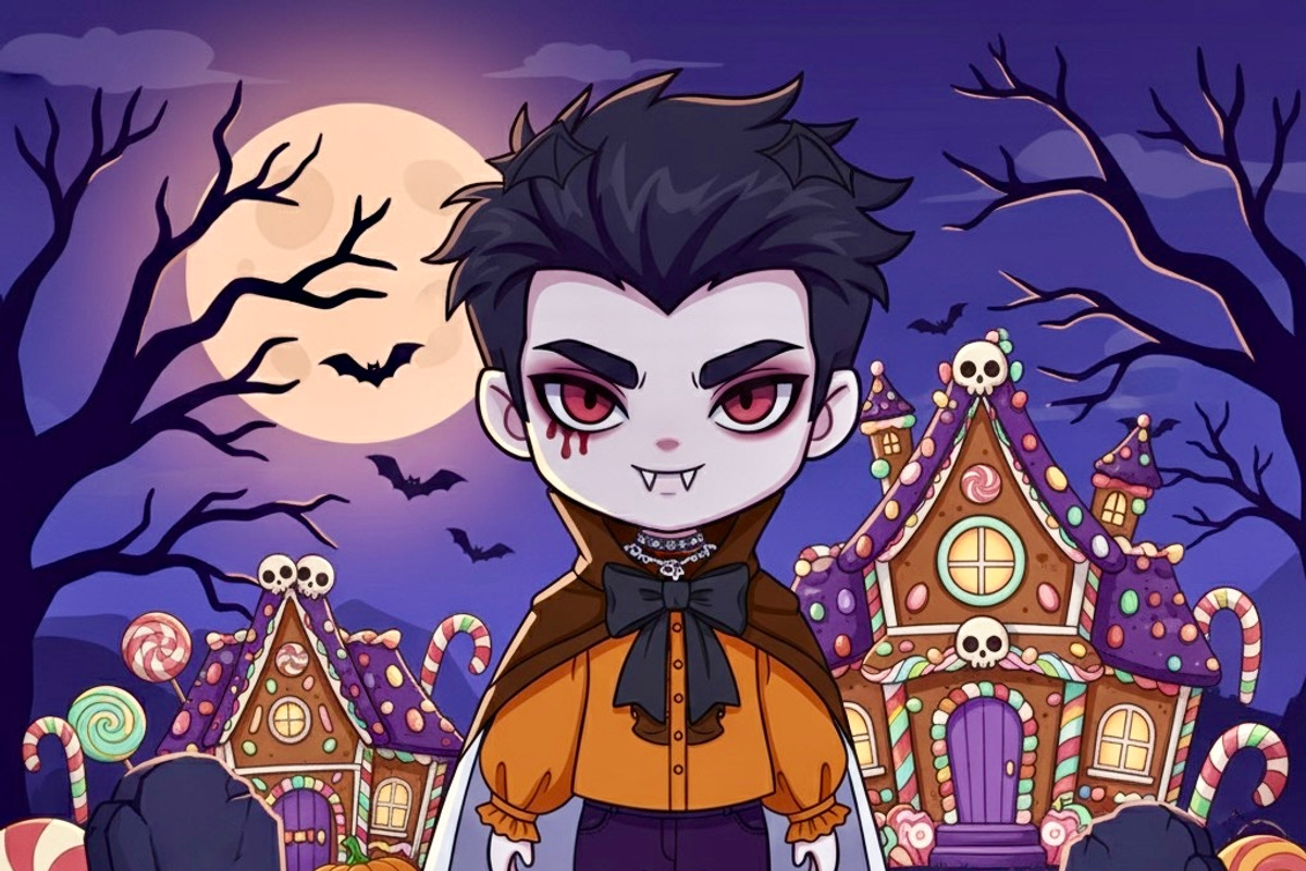 Procreate Halloween Chibi Creator, a Brush Add-On by OneBerryCreations (Photo 7 of 9)