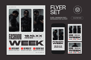 Fashion Week Event Flyer, a Flyer Template by graphicook