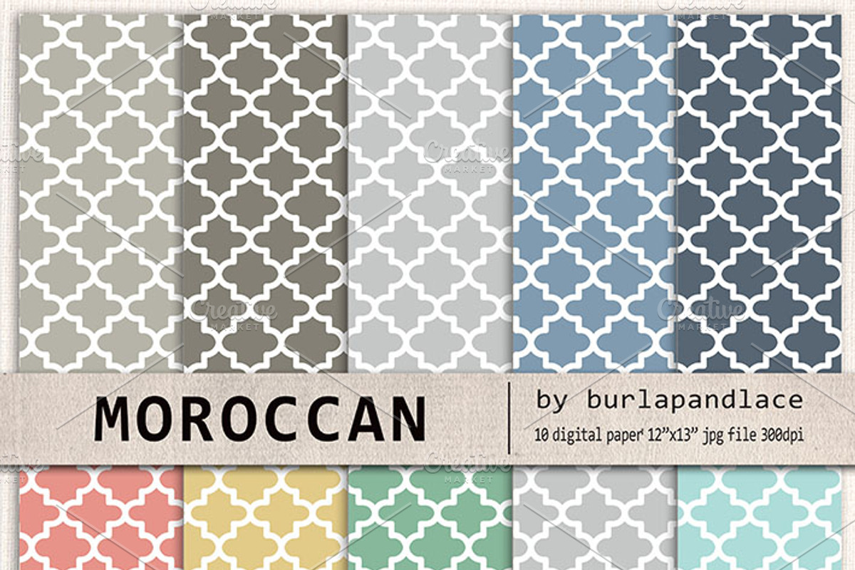 Quatrefoil Moroccan pattern