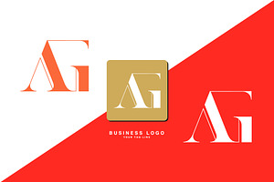 AG, GA, Abstract Logo Design