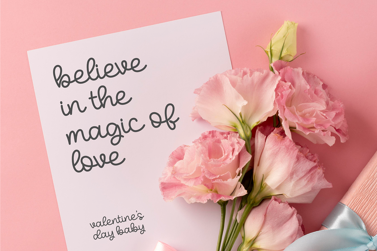 Magic Heart - Valentines Font, a Handwritten Font by Keithzo (Photo 5 of 7)