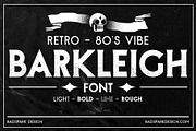 Barkleigh Font | 80s Retro (6 fonts), a Serif Font by Badspark (Thumbnail 2 of 5)