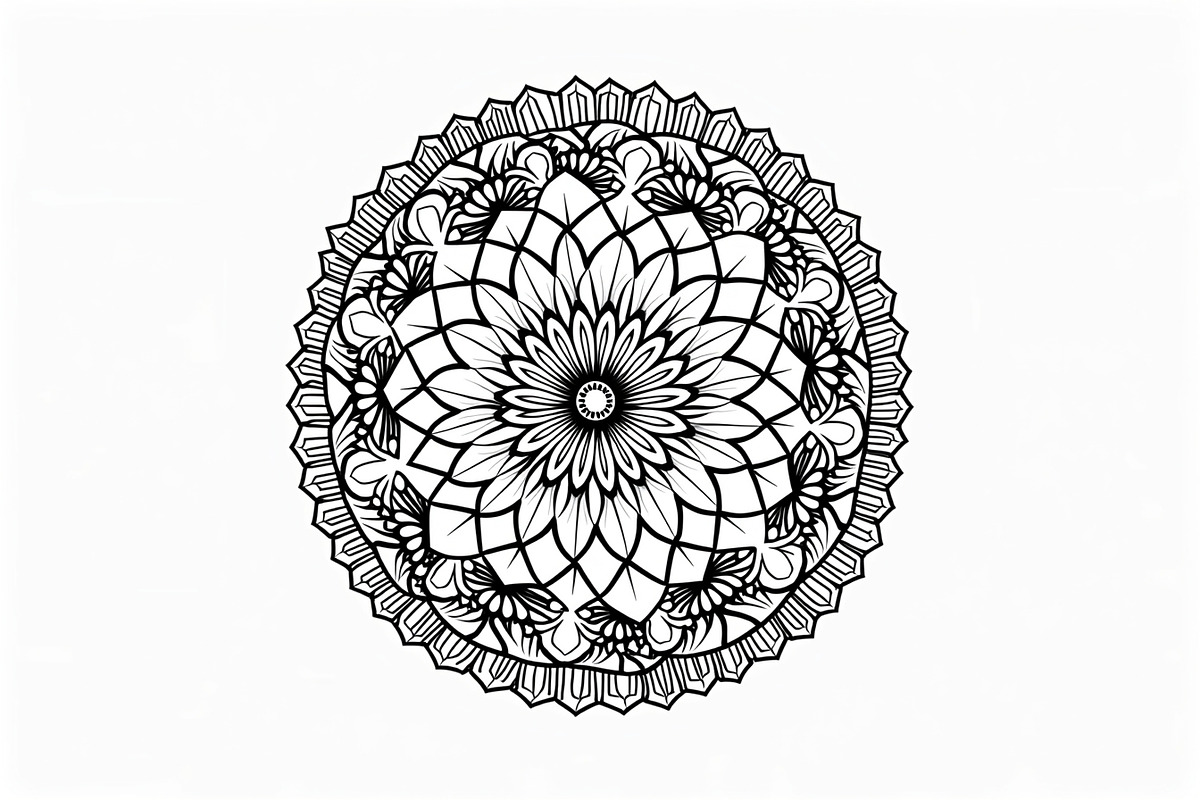 Elegant Hand-Drawn Mandala Designs B, an Object Graphic by BIPLOB EXPERT (Photo 14 of 14)