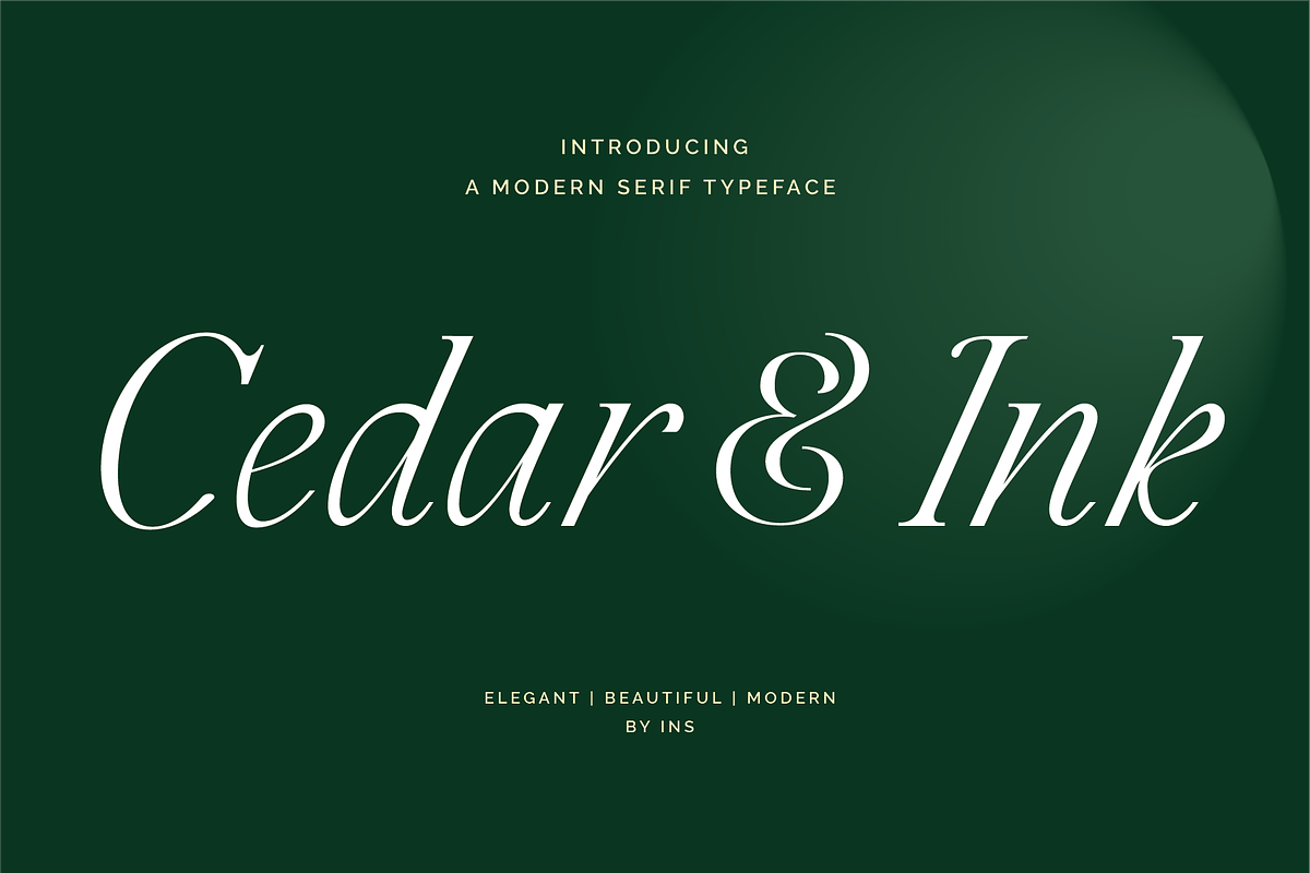 Cedar & Ink Typeface, a Serif Font by aquene (Photo 1 of 16)