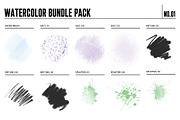 Watercolor Brush Bundle, a Brush Add-On by Quiver Supply Co. (Thumbnail 8 of 9)