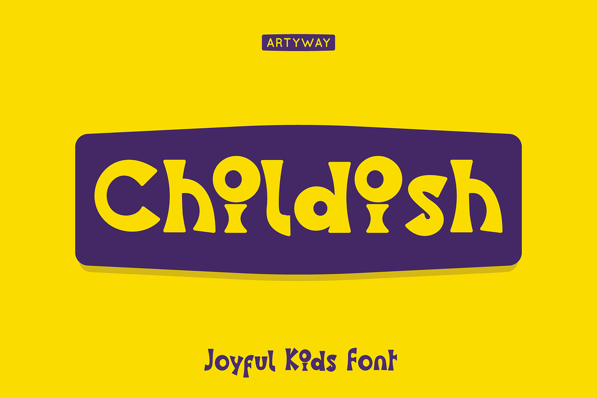Childish Font, a Font by artyway (Photo 1 of 5)