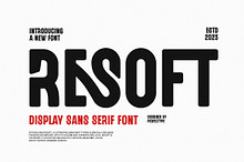 Resoft Modern Futuristic Sans Serif
