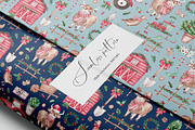 Christmas Farm seamless pattern, a Pattern Graphic by SirenaArt (Thumbnail 9 of 13)