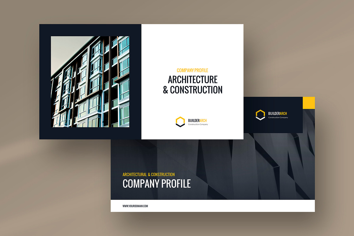 Construction Company Profile PPT, a Presentation Template by artbart (Photo 5 of 26)