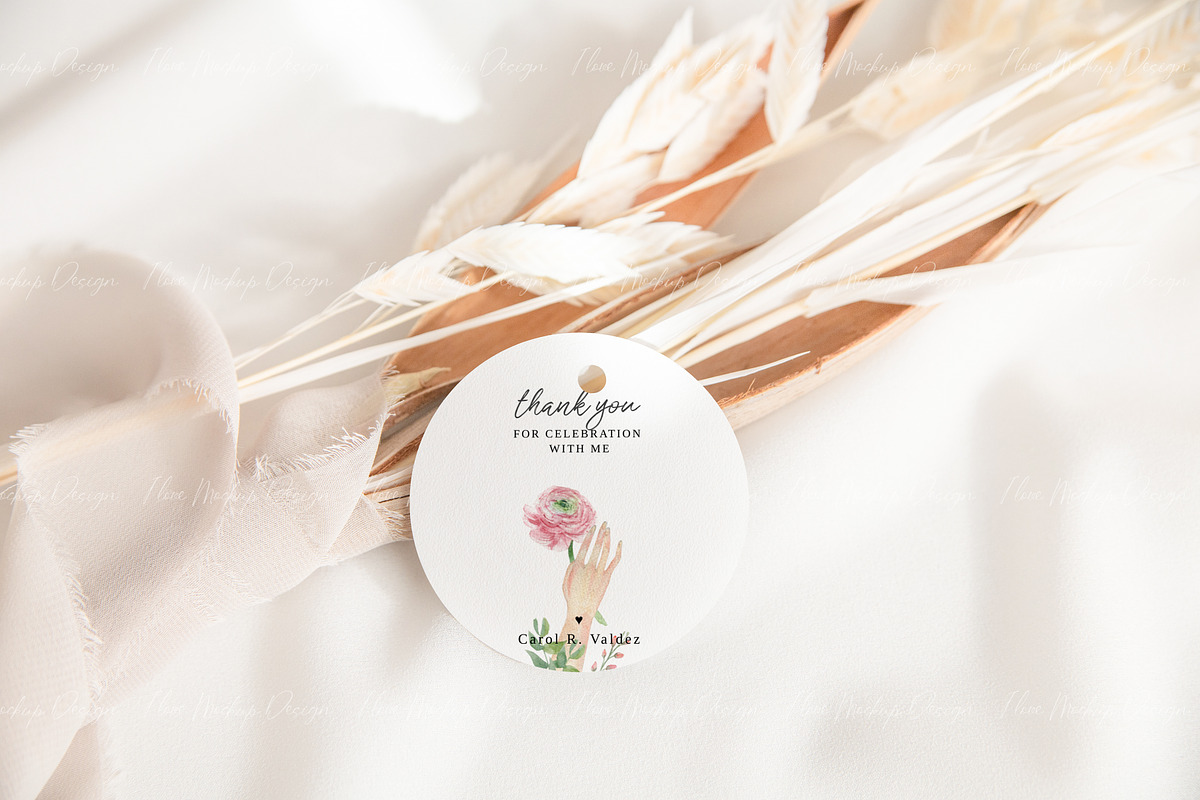 Circle Gift Tag Mockup, a Mockup by ILoveMockupDesign (Photo 8 of 10)