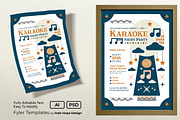 Folk Art Karaoke Night Flyer, a Flyer Template by Hole Hope Design (Thumbnail 1 of 10)
