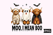 Cute Highland Cow Halloween Costumes, a Seasonal Illustration by Creative Art (Thumbnail 1 of 3)