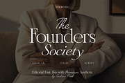Founders Society - Editorial Trio, a Serif Font by AndrewPixelType (Thumbnail 1 of 19)