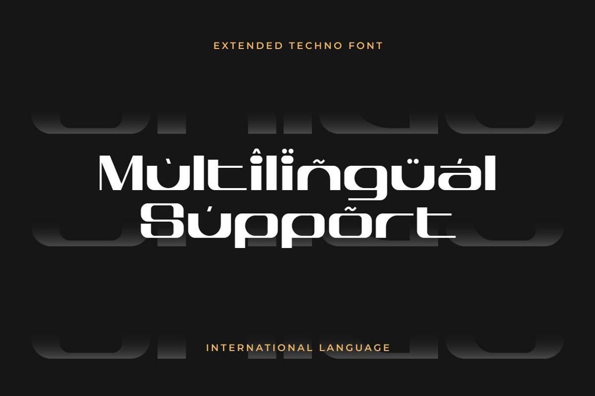 Orige – Extended Techno Display Font