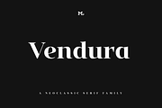 Vendura – Neoclassic Serif Family, a Serif Font by Marc Lohner (Thumbnail 1 of 10)