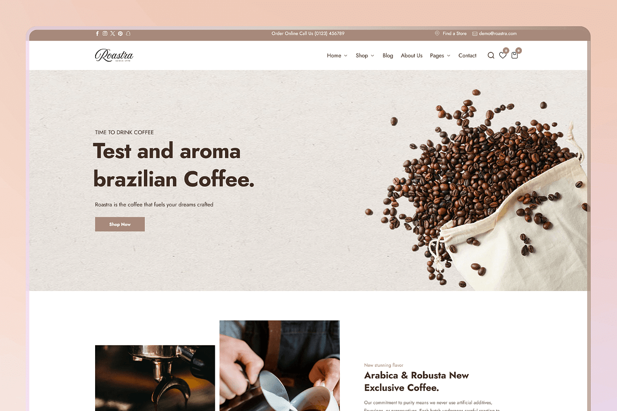 Coffee & Tea Store Shopify 2.0 Theme, a Shopify Template by Team90Degree (Photo 5 of 10)