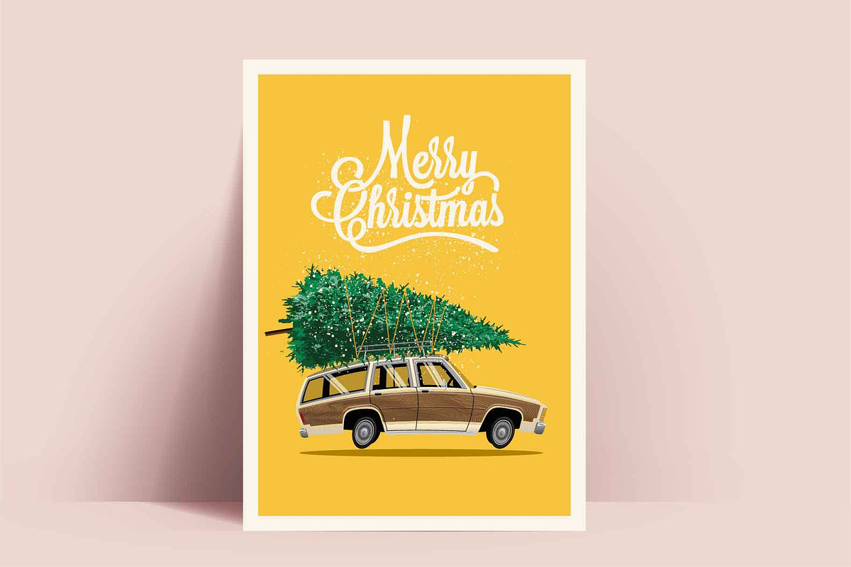 Christmas cards set with xmas trees, a Card Template by Crafter (Photo 3 of 7)