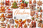 Cute Christmas Gingerbread Man Png, an Illustration by SinaCreation (Thumbnail 1 of 7)