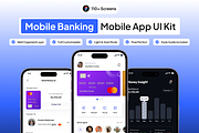 BankQu - Mobile Banking App UI Kit, an UI Kit Template by Moni Studio (Thumbnail 1 of 6)