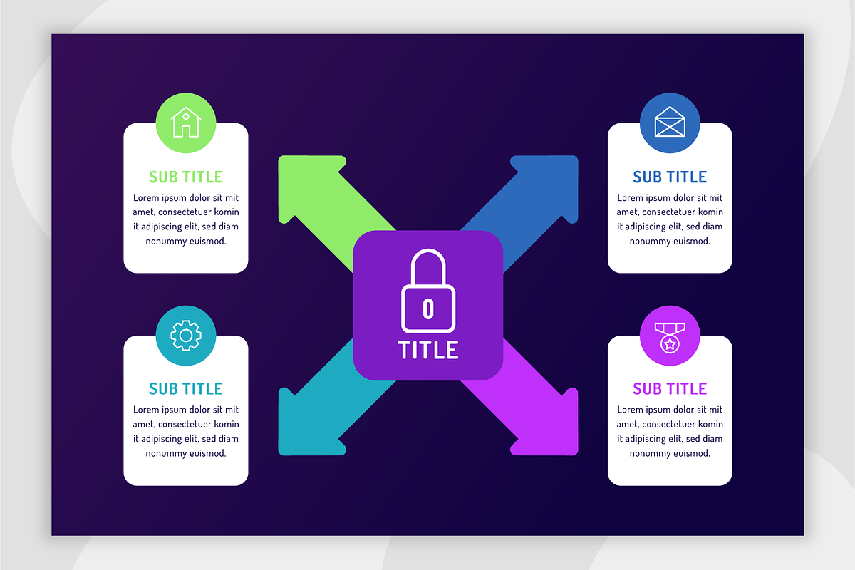 Arrows Infographic Template, a Templates & Theme by Bartama Graphic (Photo 3 of 4)