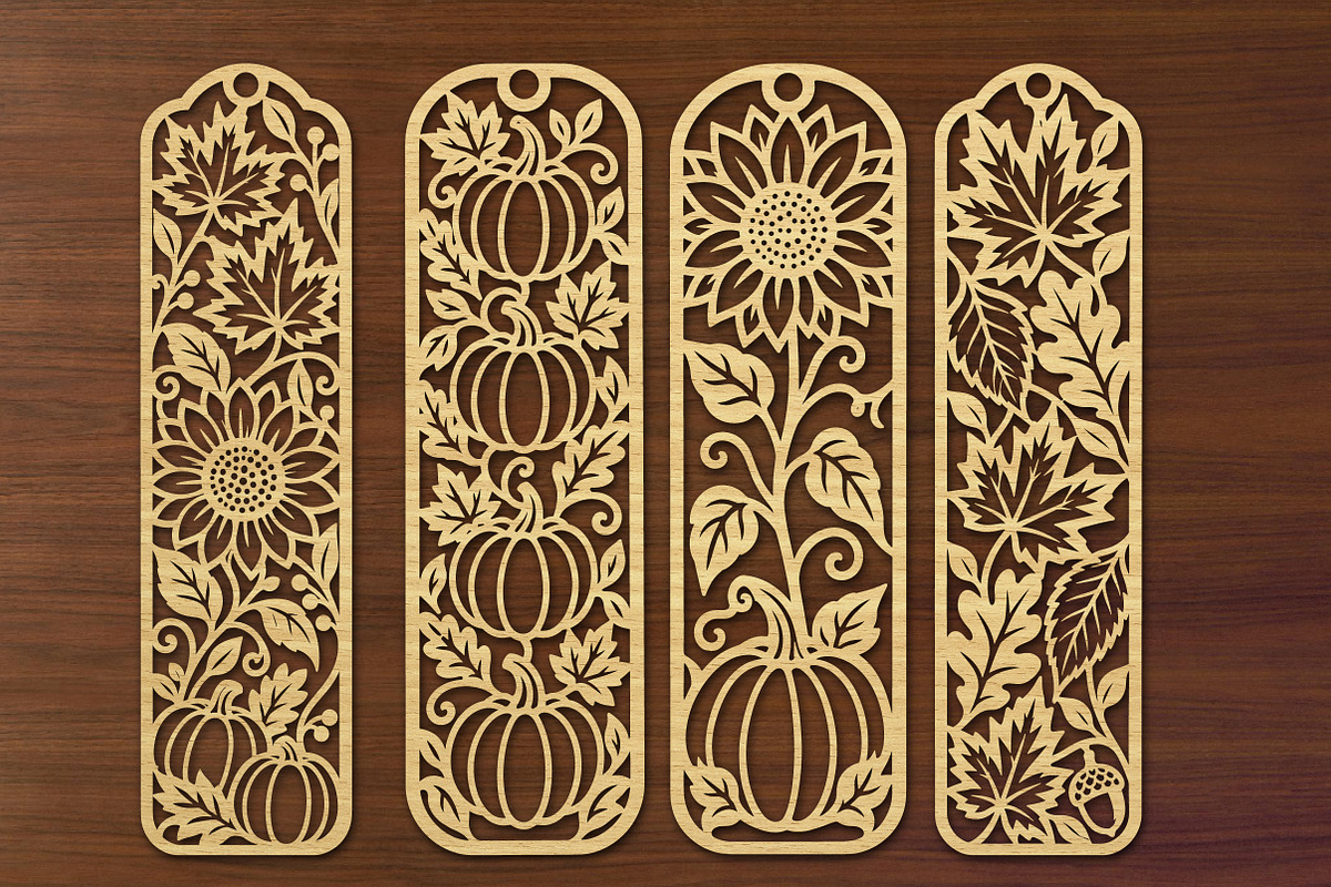 Autumn Bookmarks Laser Cut File, an Object Graphic by Libby Wishes (Photo 3 of 3)