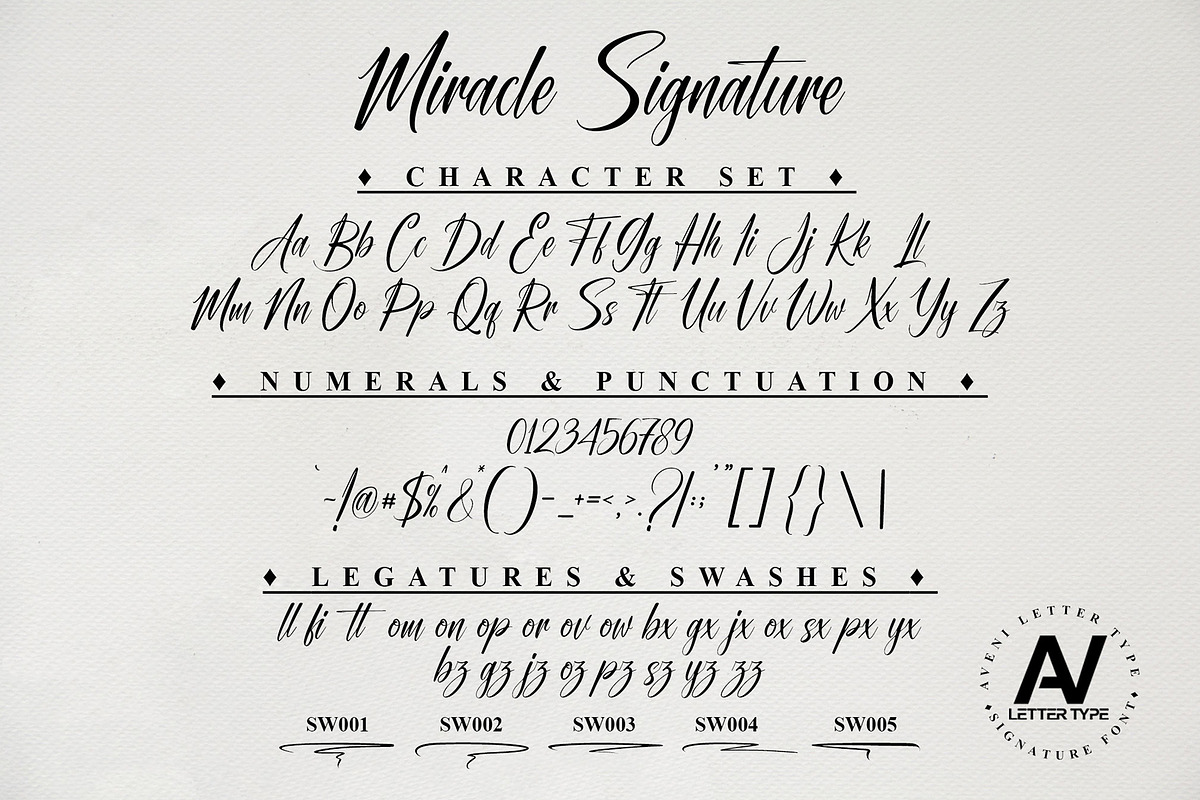 Miracle Signature Handwritten Font