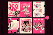 PINKNOISE Brutalist Social Media Kit, a Social Media Template by Sooni Gaad (Thumbnail 2 of 10)