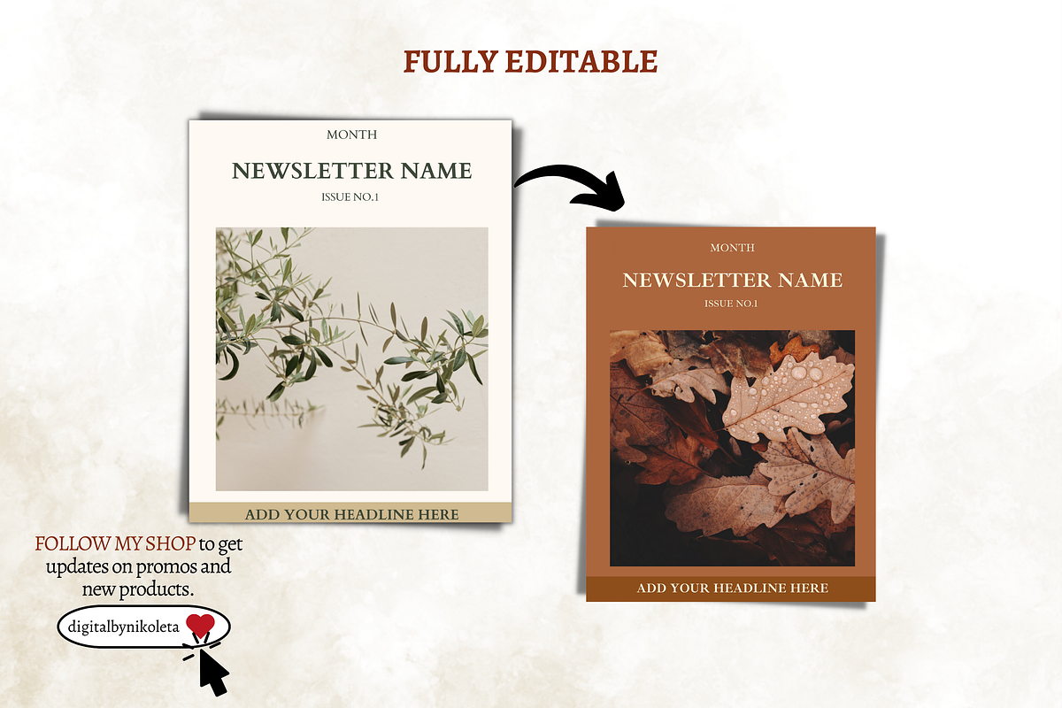 Email Marketing Newsletter Template, a Templates & Theme by Digital By Nikoleta (Photo 7 of 11)