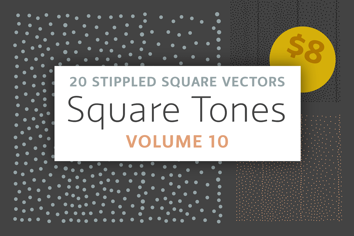Square Tones Vol. 10 | Halftones, a Texture Graphic by invisiblelayer (Photo 1 of 5)