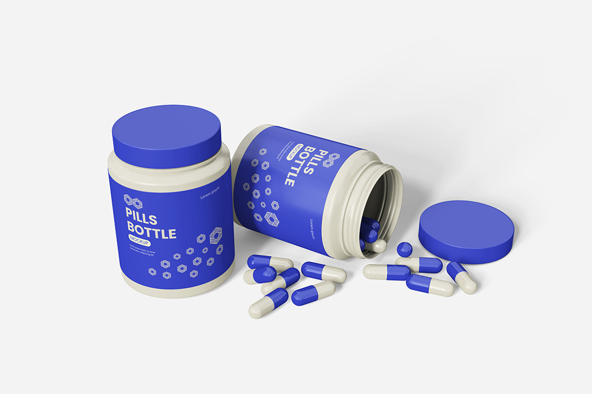 Pills Bottle Mockup, a Packaging Mockup by bimockup (Photo 5 of 6)