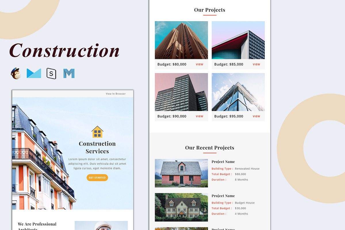 Construction - Email Template, an Email Template by Pennyblack Templates