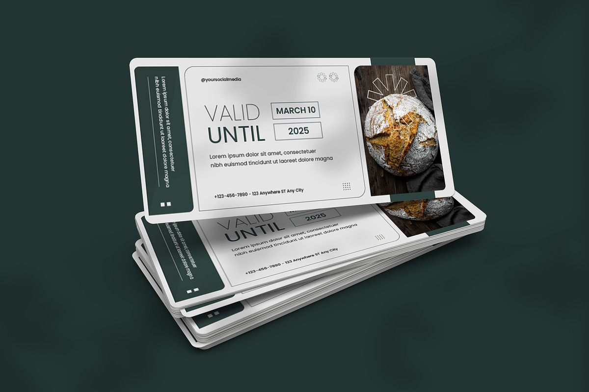 Breads - Gift Voucher, a Design Template by VUNIRA (Photo 1 of 2)
