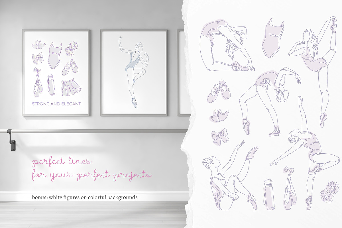 One Line Ballet Illustrations, a Person Illustration by Alina Kruss (Photo 4 of 4)