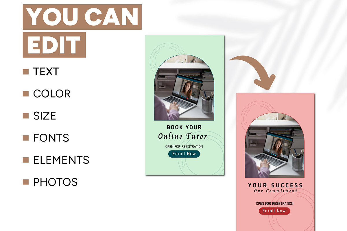 Online Tutoring Canva Templates, a Social Media Template by Branding by Kellsey (Photo 2 of 6)