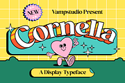 Cornella Display Retro 90's Font, a Serif Font by Vampstudio (Thumbnail 1 of 13)
