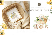 Watercolor newborn woodland animals, an Animal Illustration by MariGraphic boutique (Thumbnail 2 of 9)