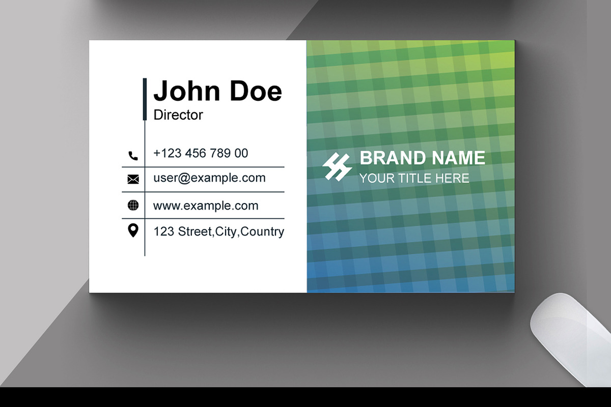 Clean Design Business Card Layout, a Business Card Template by MightyDesign (Photo 3 of 6)