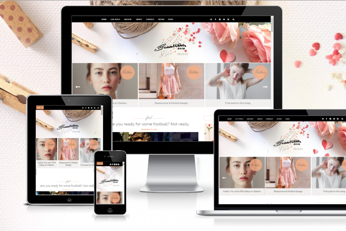 Beauteous Blogger Template, a Websites & App Template by Yo..! Templates (Photo 3 of 3)