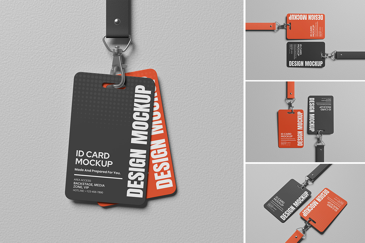 ID Card Mockup for Identity, an Advertising Mockup by AndikaGraphic (Photo 1 of 6)