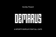 DEMARUS, a Font by zamjumps (Thumbnail 1 of 6)