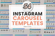 54 Instagram Carousel Templates, a Social Media Template by Ivory Mix (Thumbnail 1 of 13)