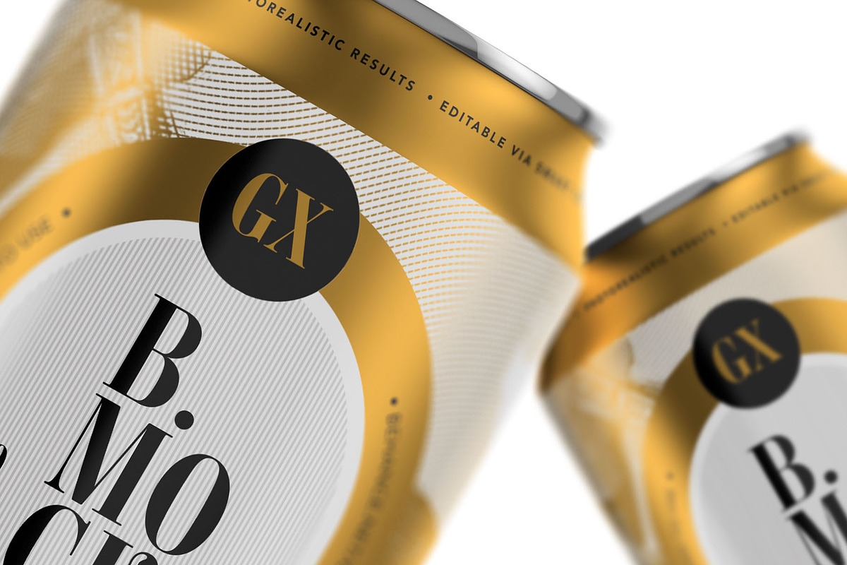 Beer/Soda Can Mockup, a Packaging Mockup by Graxaim Mock-up (Photo 1 of 5)
