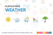 Weather Flat Icons, an Icon by PixelBazaar (Thumbnail 1 of 2)