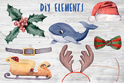 Antarctic Christmas Watercolor Set, a Decorative Illustration by Sha1nee (Thumbnail 2 of 7)