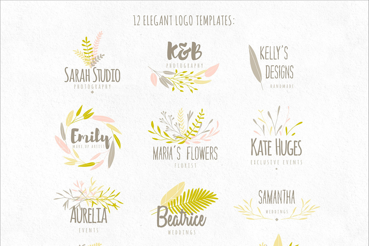 Vector Botanical Elements +Extras!, a Decorative Illustration by eclosque (Photo 3 of 5)